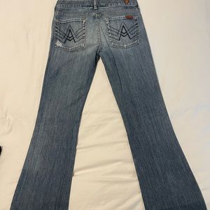 Seven for all mankind size 27 bootcut A pocket jeans